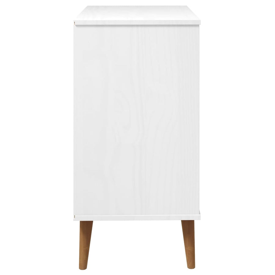 Ladekast Molde 80X40X80 Cm Massief Grenenhout Wit
