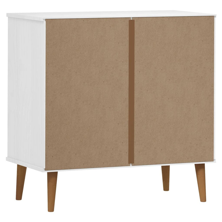 Ladekast Molde 80X40X80 Cm Massief Grenenhout Wit