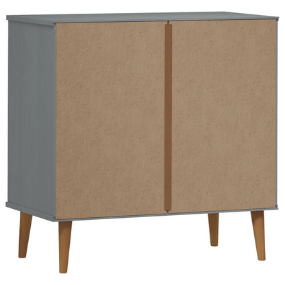 Ladekast Molde 80X40X80 Cm Massief Grenenhout Grijs