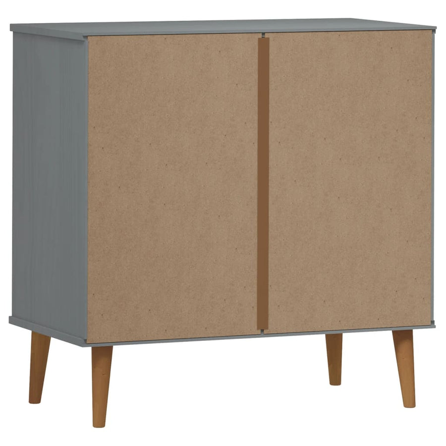 Ladekast Molde 80X40X80 Cm Massief Grenenhout Grijs