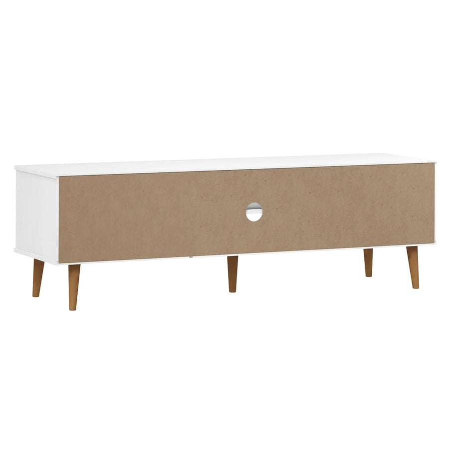 Tv-Meubel Molde 58X40X49 Cm Massief Grenenhout Wit