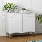 Sideboard MOLDE 90x40x80 cm solid pine wood white