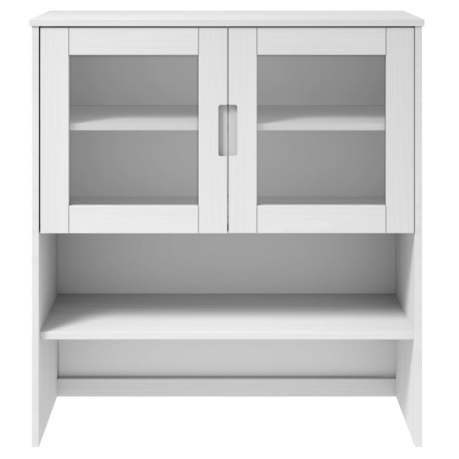 Opzetkast Molde 90X35X100 Cm Massief Grenenhout Wit