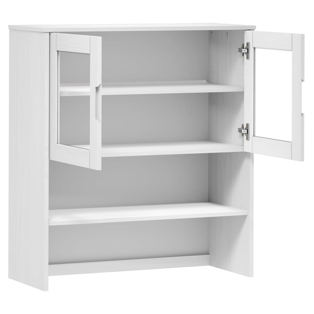 Opzetkast Molde 90X35X100 Cm Massief Grenenhout Wit