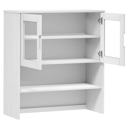 Opzetkast Molde 90X35X100 Cm Massief Grenenhout Wit