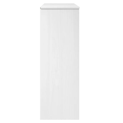 Opzetkast Molde 90X35X100 Cm Massief Grenenhout Wit