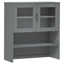 Opzetkast Molde 90X35X100 Cm Massief Grenenhout Grijs