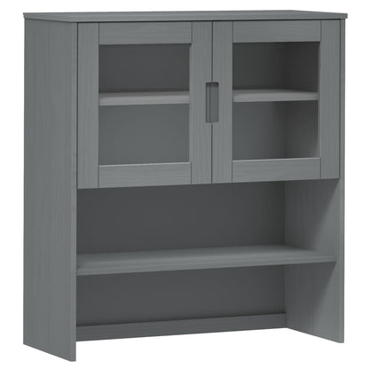 Opzetkast Molde 90X35X100 Cm Massief Grenenhout Grijs