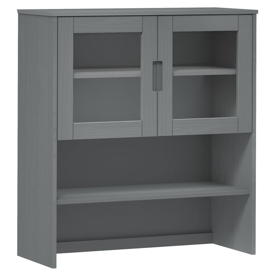 Opzetkast Molde 90X35X100 Cm Massief Grenenhout Grijs