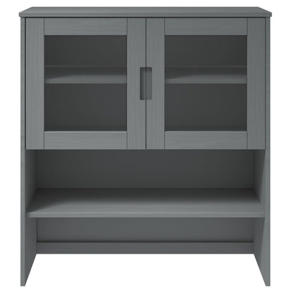 Opzetkast Molde 90X35X100 Cm Massief Grenenhout Grijs