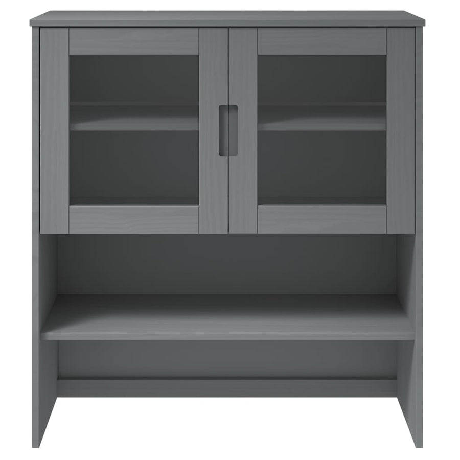 Opzetkast Molde 90X35X100 Cm Massief Grenenhout Grijs