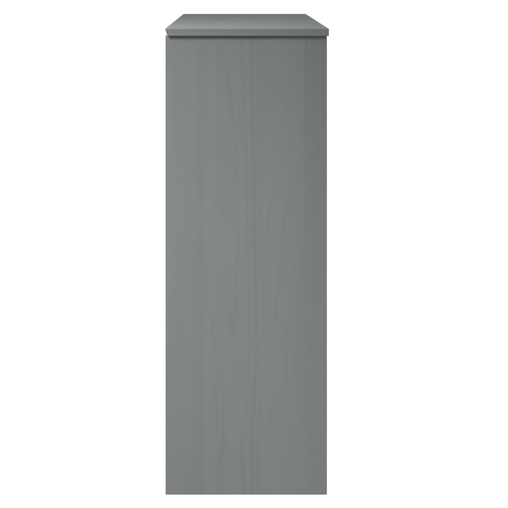 Opzetkast Molde 90X35X100 Cm Massief Grenenhout Grijs