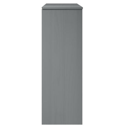 Opzetkast Molde 90X35X100 Cm Massief Grenenhout Grijs