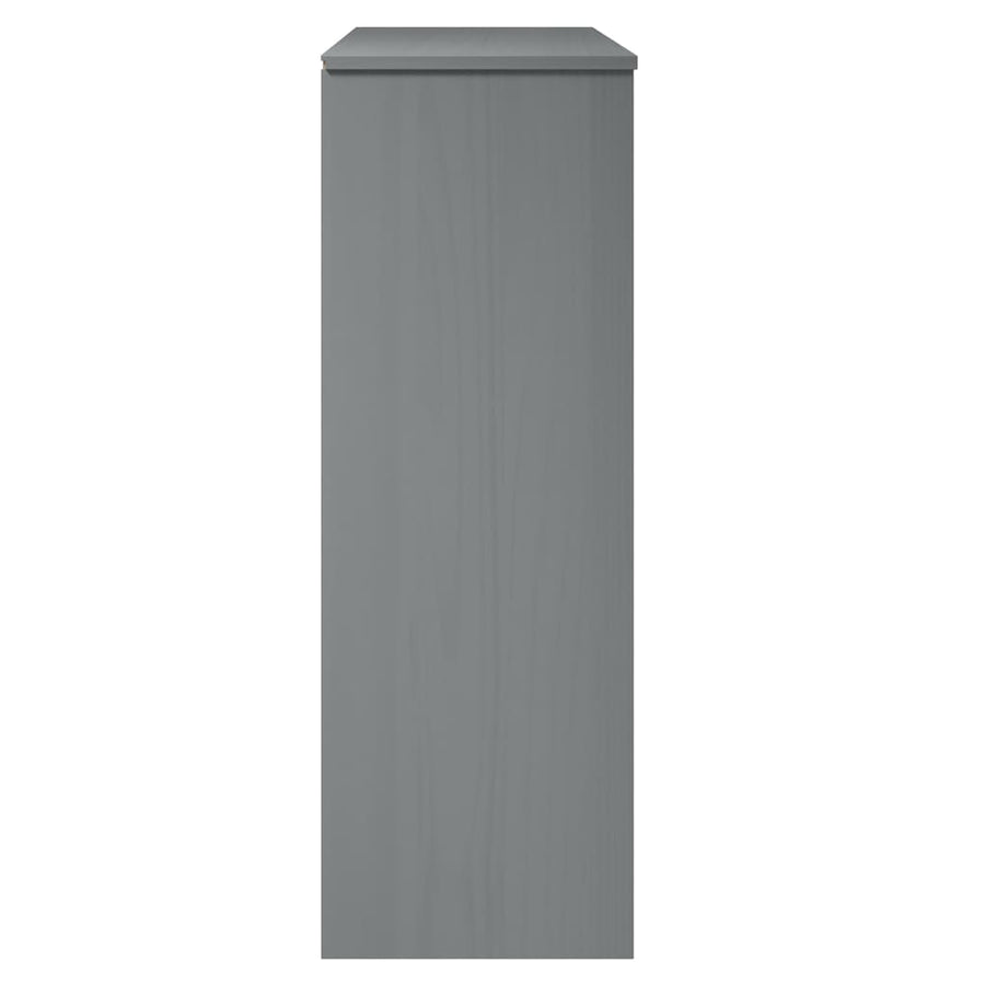 Opzetkast Molde 90X35X100 Cm Massief Grenenhout Grijs