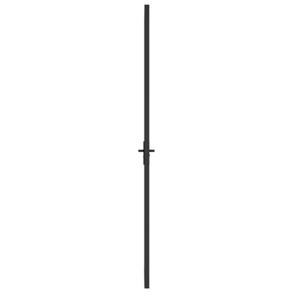 Binnendeur 83X20,5 Cm Glas En Aluminium Zwart En Mat 83 x 201.5 cm 3x2 raster