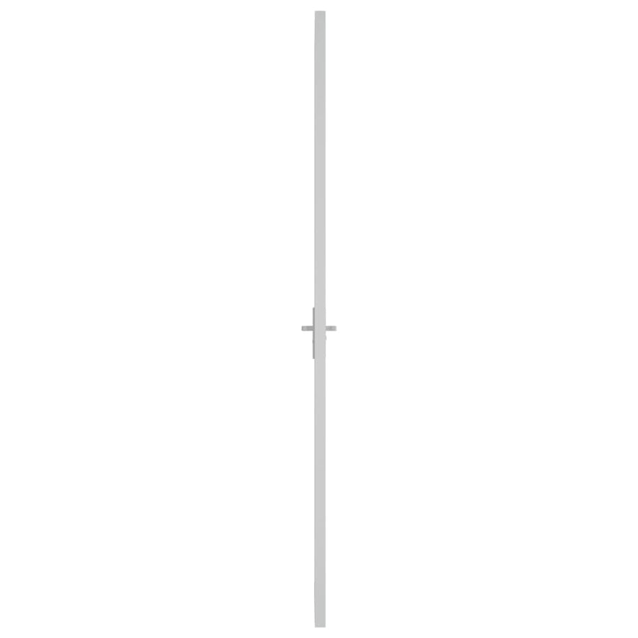 Binnendeur 93X20,5 Cm Esg-Glas En Aluminium Wit En Transparant 93 x 201.5 cm 3x2 raster