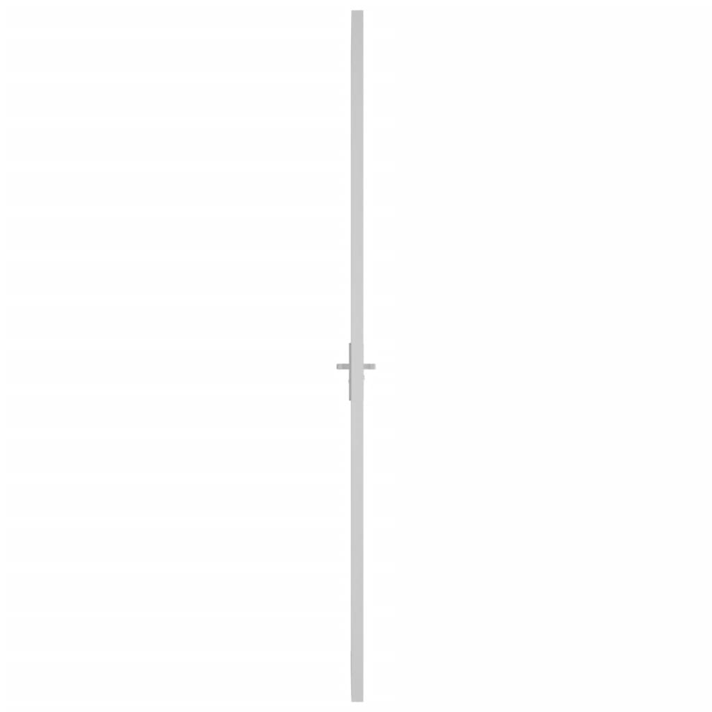 Binnendeur 83X20,5 Cm Glas En Aluminium Wit En Mat 83 x 201.5 cm 3x2 raster