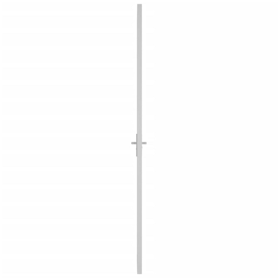 Binnendeur 83X20,5 Cm Glas En Aluminium Wit En Mat 83 x 201.5 cm 3x2 raster