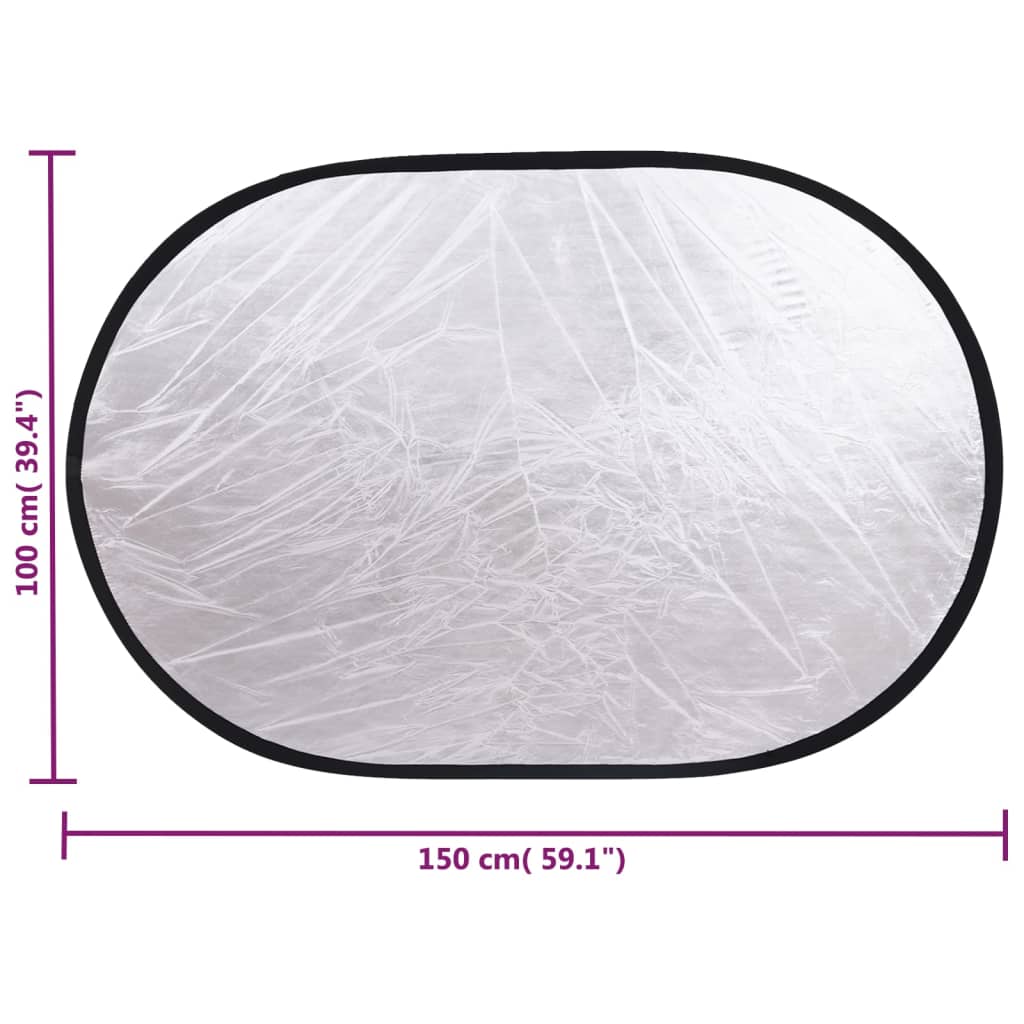 Fotostudioset Met Lichtset, Achtergrondscherm En Reflector Groen 201 x 60 x (70-200) cm met reflector