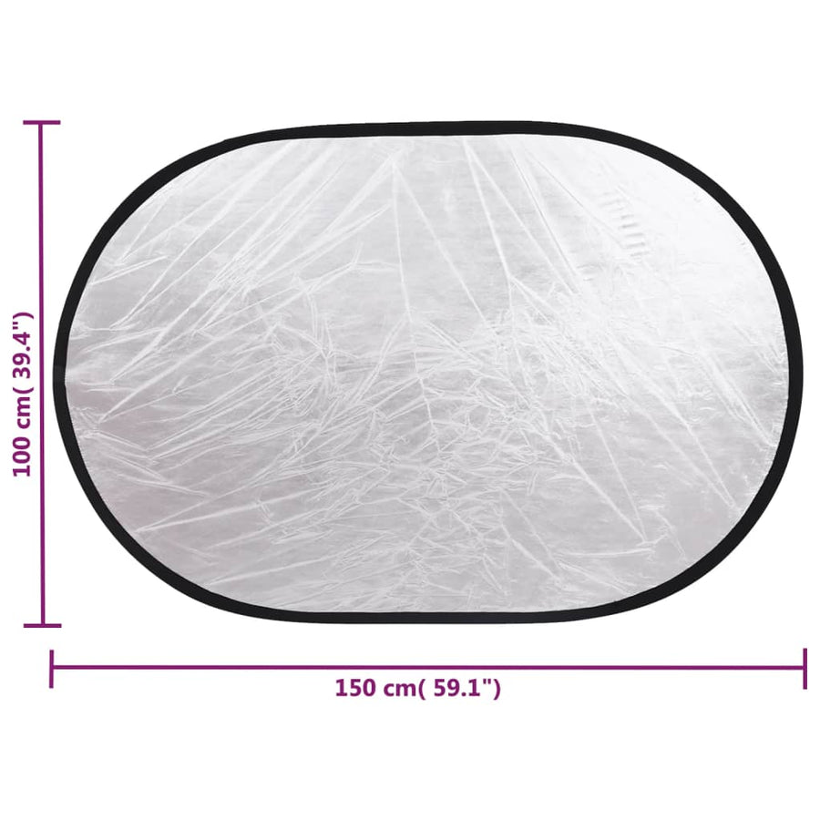Fotostudioset Met Lichtset, Achtergrondscherm En Reflector Groen 151 x 60 x (70-200) cm met reflector