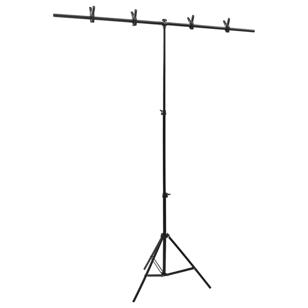 Fotostudioset Met Lichtset, Achtergrondscherm En Reflector Groen 151 x 60 x (70-200) cm met reflector