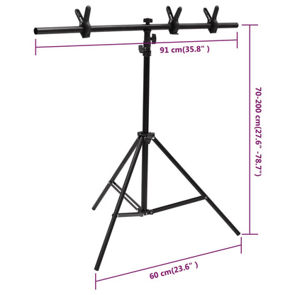 Fotostudioset met verlichtingsset achtergrond en reflector