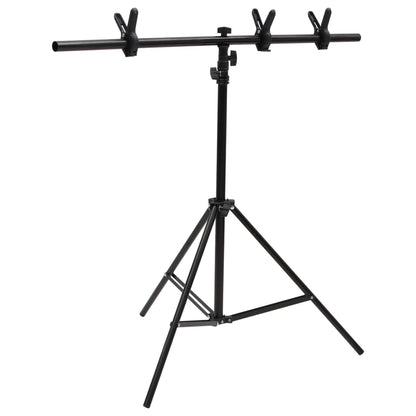 Fotostudioset met verlichtingsset achtergrond en reflector