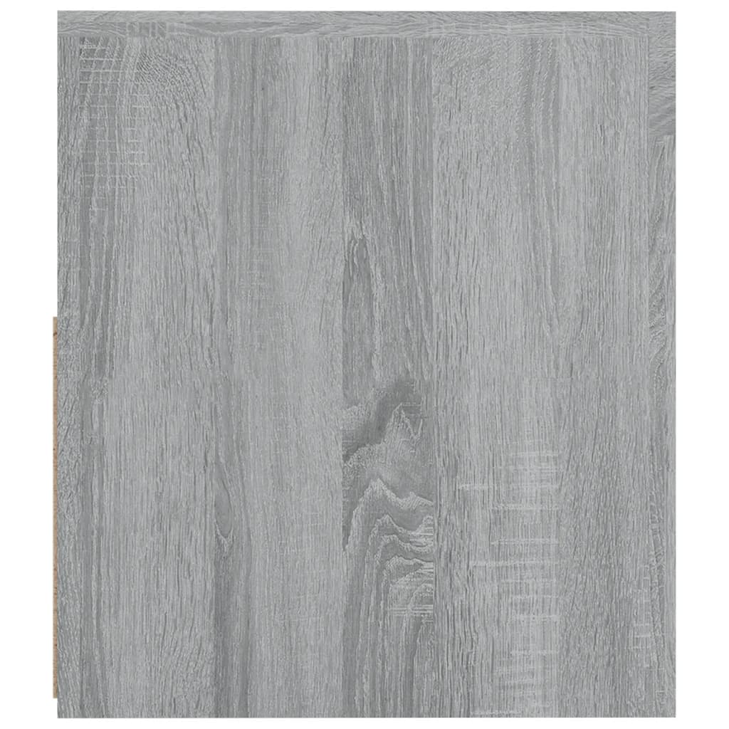 Nachtkastje 2 St Met Led-Verlichting 60X35X40 Cm Grijs Sonoma