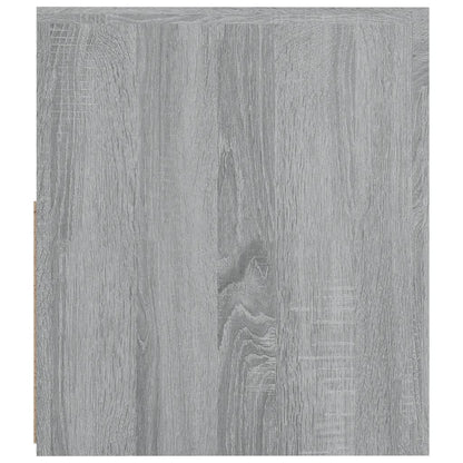 Nachtkastje 2 St Met Led-Verlichting 60X35X40 Cm Grijs Sonoma