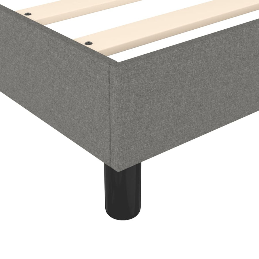 Boxspring met matras stof donkergrijs 80x200 cm 80 x 200 cm 25 cm