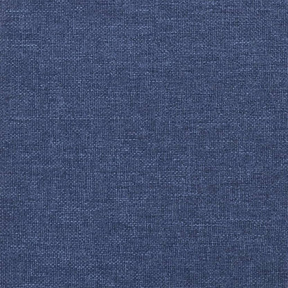 Boxspring met matras stof blauw 100x200 cm 100 x 200 cm 25 cm