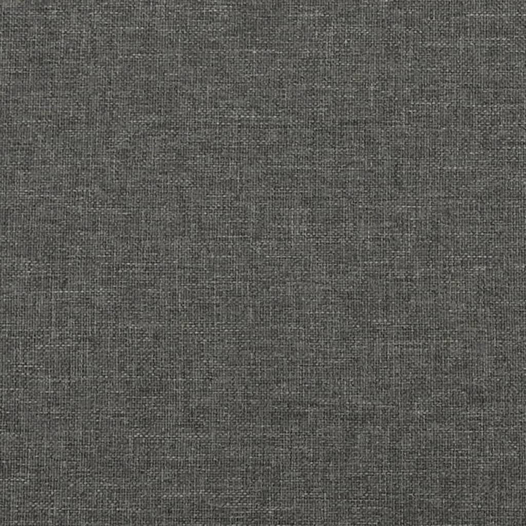 Boxspring met matras stof donkergrijs 160x200 cm 160 x 200 cm 25 cm