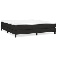Boxspring met matras stof zwart 180x200 cm 180 x 200 cm 25 cm