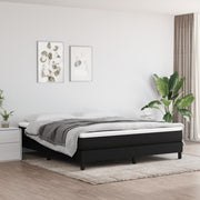 Boxspring met matras 180x200 cm zwart