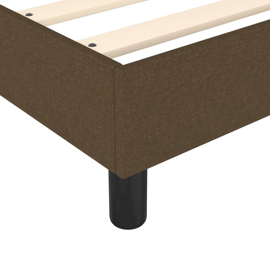 Boxspring Met Matras Stof Donkerbruin 180 x 200 cm 25 cm