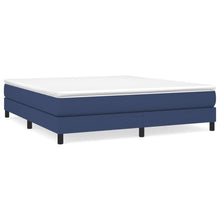 Boxspring Met Matras Stof Blauw 180 x 200 cm 25 cm