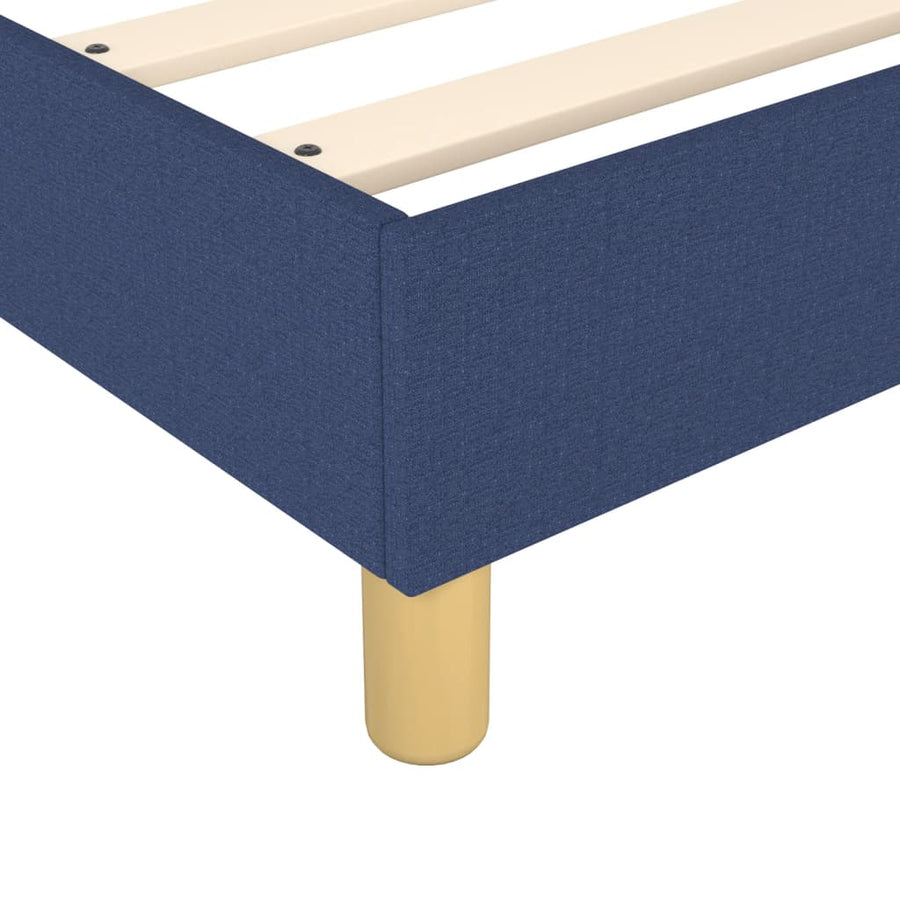 Boxspring met matras stof blauw 80x200 cm 80 x 200 cm 25 cm