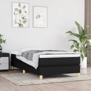 Boxspring met matras 100x200 cm zwart