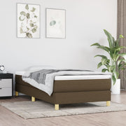 Boxspring met matras 100x200 cm donkerbruin