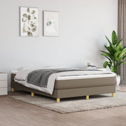 Boxspring met matras taupe 140x190 cm