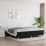 Boxspring met matras 200x200 cm zwart