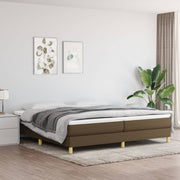 Boxspring met matras 200x200 cm donkerbruin