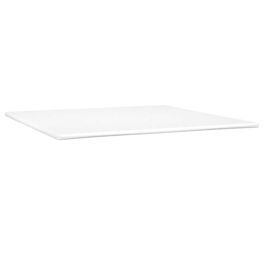 Boxspring met matras kunstleer grijs 200x200 cm 200 x 200 cm 25 cm Grijs