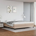 Boxspring Met Matras Kunstleer Kleurig 200 x 200 cm