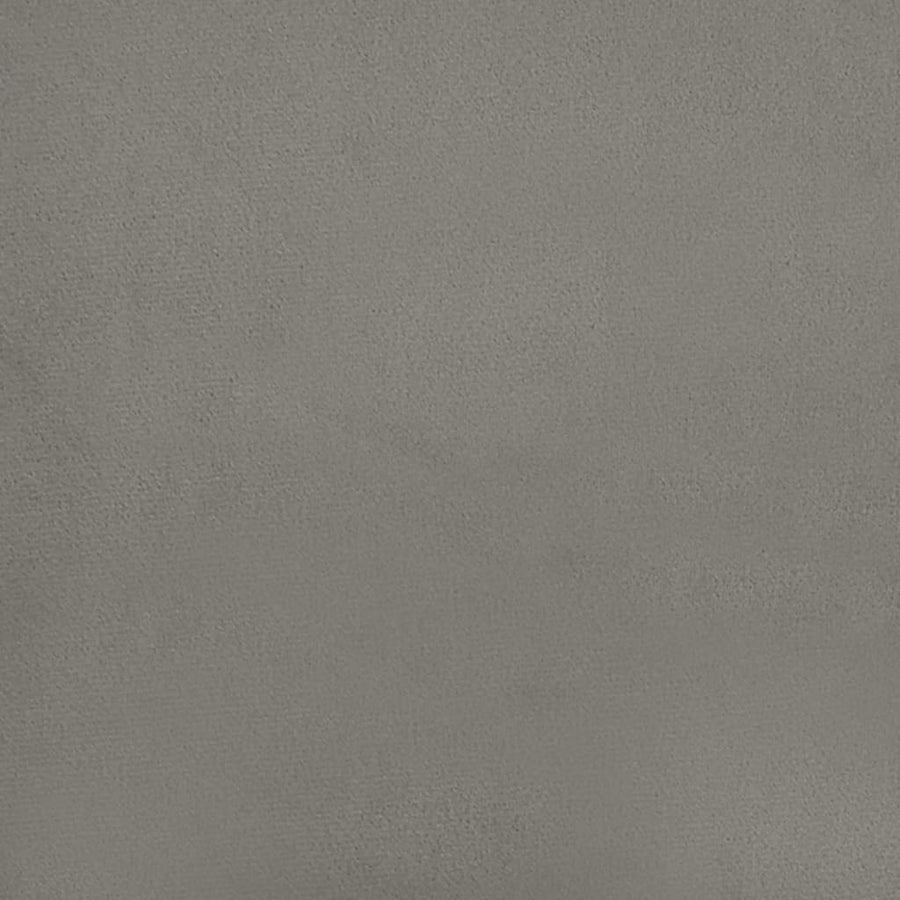 Boxspring met matras fluweel lichtgrijs 80x200 cm 80 x 200 cm 25 cm