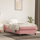 Boxspring met matras 90x200 cm roze fluweel