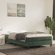 Boxspring met matras 120x200 cm fluweel donkergroen