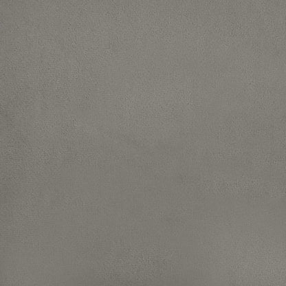 Boxspring met matras fluweel lichtgrijs 200x200 cm 200 x 200 cm 25 cm