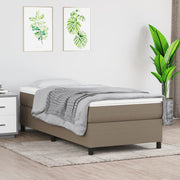 Boxspring 90x200 cm taupe met matras
