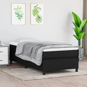 Boxspring met matras 100x200 cm zwart